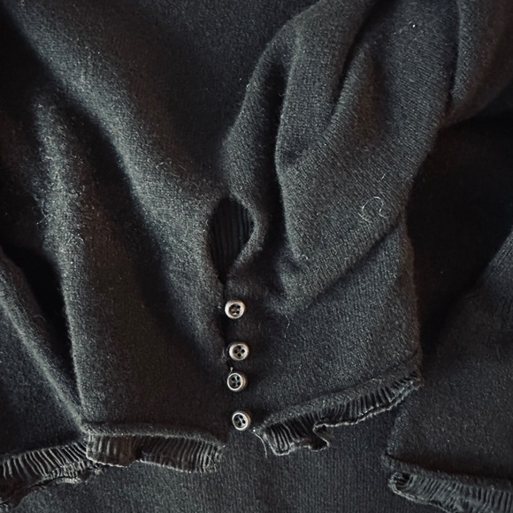 BLACK BRUNELLO CUCINELLI CASHMERE SWEATER - Picture 5 of 7